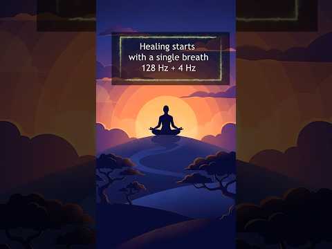 Let your breath guide you and allow your energy to return to its center- Healing Music 128 Hz + 4 Hz
