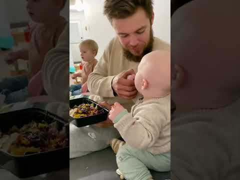 Funniest Baby And Daddy Try Not Laugh part 4  #short #cutebaby #funnybabyvideo