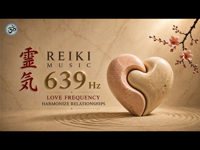 Reiki Music | 639 Hz | Love Frequency | With Bell Every 3 Minutes | Harmonize Relationships