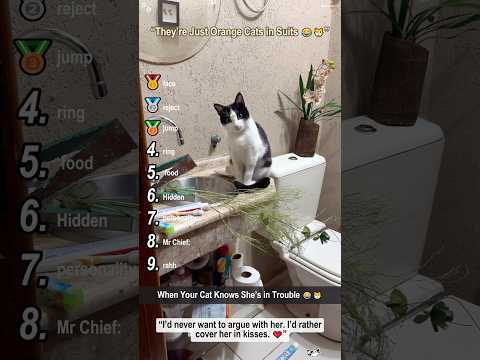 “They’re Just Orange Cats in Suits ????????” #catvideos #tuxedocat #funnycat #petlovers #ranking