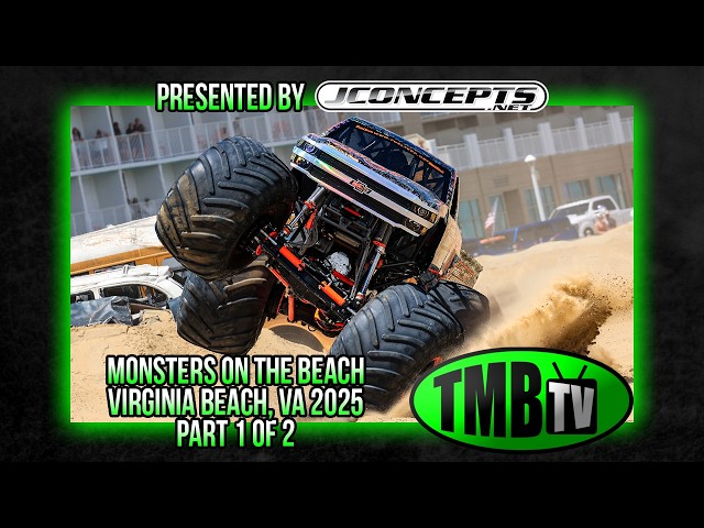 TMB TV Monster Trucks 2025 - Monsters on the Beach - Virginia Beach, VA Part 1