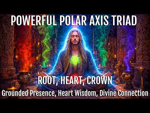 POWERFUL TRIAD POLAR AXIS CHAKRA COMBO Alignment Grounded Presence, Heart Wisdom, Divine Connection