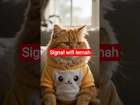 Tanggal tua signal wifi lemah???????? #cat #funny #cats #catvideos #catshorts
