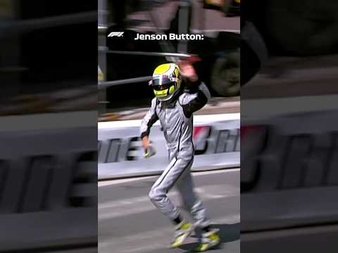 When Jenson Button Ran to the Podium ????