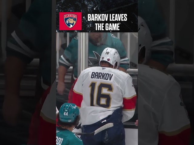 Barkov LEAVES the game! ????