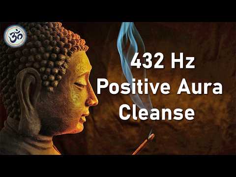 Positive Aura Cleanse | 432 Hz | Positive Energy Vibration, Cleanse Negative Energy, Healing Music
