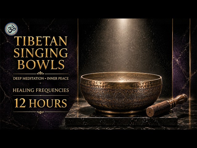 Tibetan Singing Bowls Meditation | Healing Frequencies | Deep Inner Peace | 12 Hours