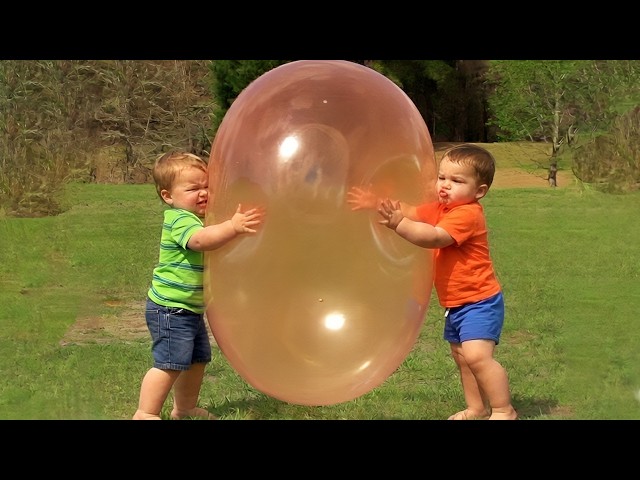 Popping Balloons Pop | Funny Baby Surprised After Balloon Pops | Funny Baby Video