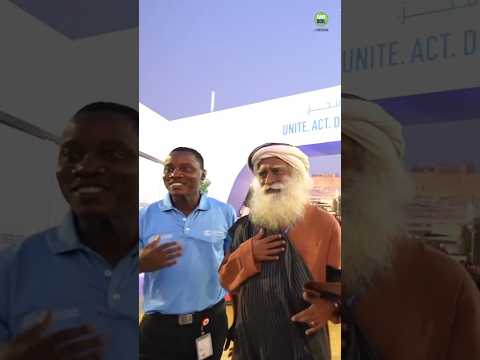 A Security Guard's Fanboy Moment with Sadhguru at COP28 #Throwback