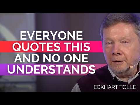 The sentence almost everyone reads wrong | Eckhart Tolle