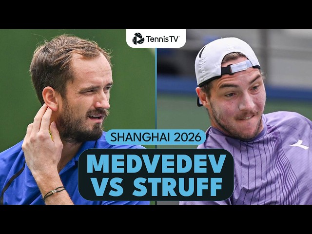 Daniil Medvedev vs Jan-Lennard Struff Entertaining Battle ⚔️ | Shanghai 2026 Highlights