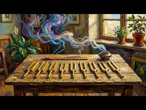 Tuning Forks | 9 Solfeggio Frequencies | Extremely Powerful Deep | Healing Frequencies