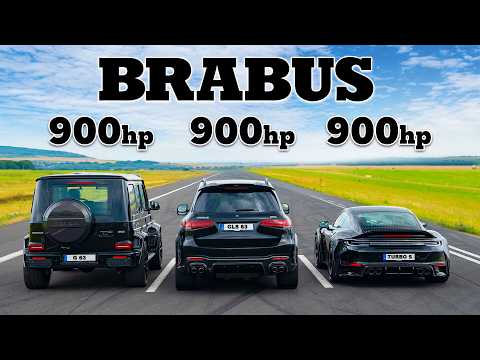 Brabus 900 Rocket R v 900hp AMGs: DRAG RACE