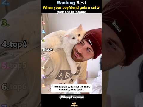 When your boyfriend gets a cat ???? #cats #boyfriends #clingy #funnycatvideos #catdad