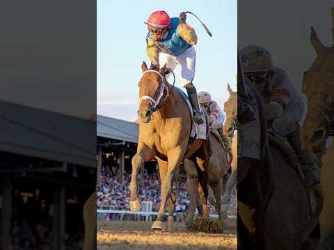 LEADING CHANGE, at just his third career start, causes the upset to win the G1 Travers Stakes! ????