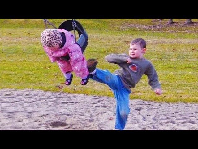 Oh nooooo! Lovely Moments When Babies Playing Outdoor - Funny Baby Video
