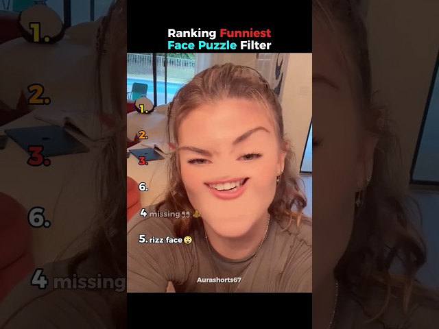 Ranking Funniest Face Puzzle Filter #usa