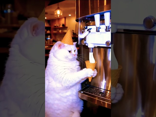 Billi hamare liye icecream banaraha hai ????????#shorts #funny #catvideos #viralvideo #pleasesubscribe ????