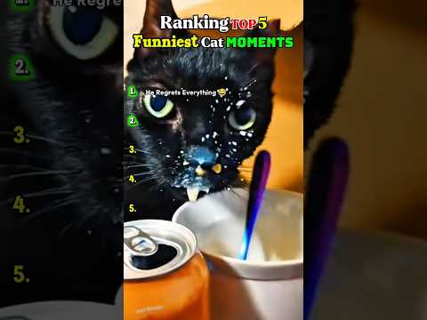TOP 5 Funniest Cat Moments ???? | WAIT FOR IT... #cat #shorts #funny