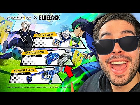 BLUE LOCK LLEGA A FREE FIRE ESPERANDO la COLABORACION!  - AntronixxG